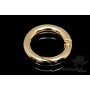Spring ring clasp 20mm, 14K gold plated