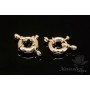 Ring clasp 13mm, 16K gold plated