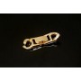 Curb chain lock 11:8mm, 16k gold plated