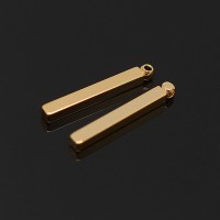 Colgante Palillo 17mm, baño de oro de 16K
