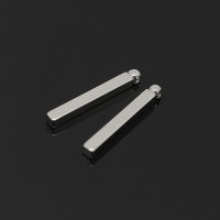 Colgante Palillo 17mm, baño de rodio