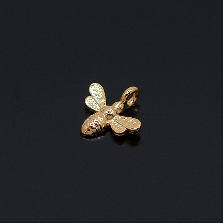 Small Bee pendant, 14 carat gold plated