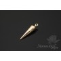 Pendant Cone 14mm, 14 carat gold plated