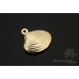 Pendant "Shell closed", 14 carat gold plated