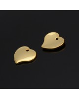 Colgante Corazón 12mm, baño de oro de 16K