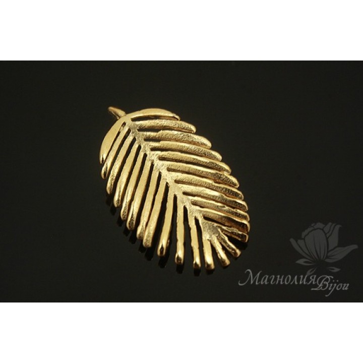 Pendant "Relic Forest", 14 carat gold plated