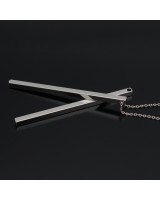 Colgante Palillo 62mm, baño de rodio