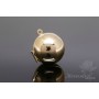 Locket with a secret Sphere 18mm, 16k gold plated