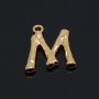 Initial Branch Pendant Letters 14mm, 16K gold plated