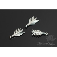 Conector "Ramita", baño de rodio