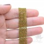 Strass chain "Olivine 228" 1.5mm(10cm), 16k gold plated