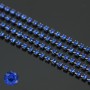 Стразовая цепь Sapphire 206 1.5мм чернение, отрезок 10см