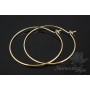 Circle earrings, 16k gold plated