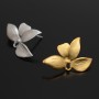 Orchid studs, 1 pair