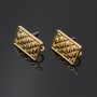 Studs Rectangle, 16 carat gold plated