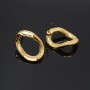 Earrings Link, 14k gold plated