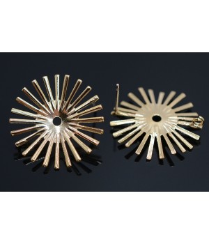 Studs "Astra", 16 carat gold plated