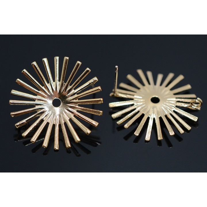 Studs "Astra", 16 carat gold plated