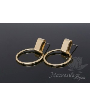 Studs Style, 14k gold plated