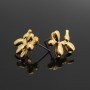 Poodle studs, 16K gold plated