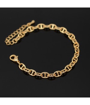 Chain Bracelet Hermès 16cm+5cm, 16K gold plated