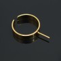 The basis for the ring width 4mm, 14 carat gold plated