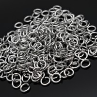 Колечки соединительные 1.2х6.4мм родиевое покрытие, 20 грамм