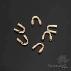 Protector para hilo de acero hasta 0.80mm, dorado 14K