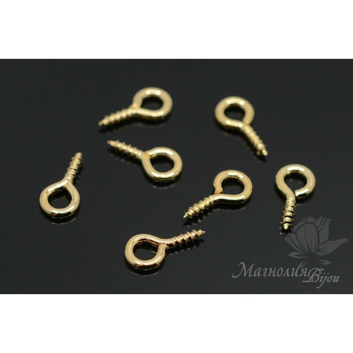 Screw pins, 16K gold plated