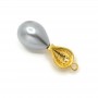 Bale Balloon with bead pin, 18K gold plated