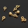 Brass Tube Bails Loop Bails Long-Lasting Plated 4mm, 1pcs