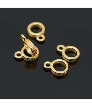 Brass Tube Bails Loop Bails Long-Lasting Plated 7mm, 1pcs