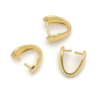 Enganches 12mm para colgantes, dorado 18K