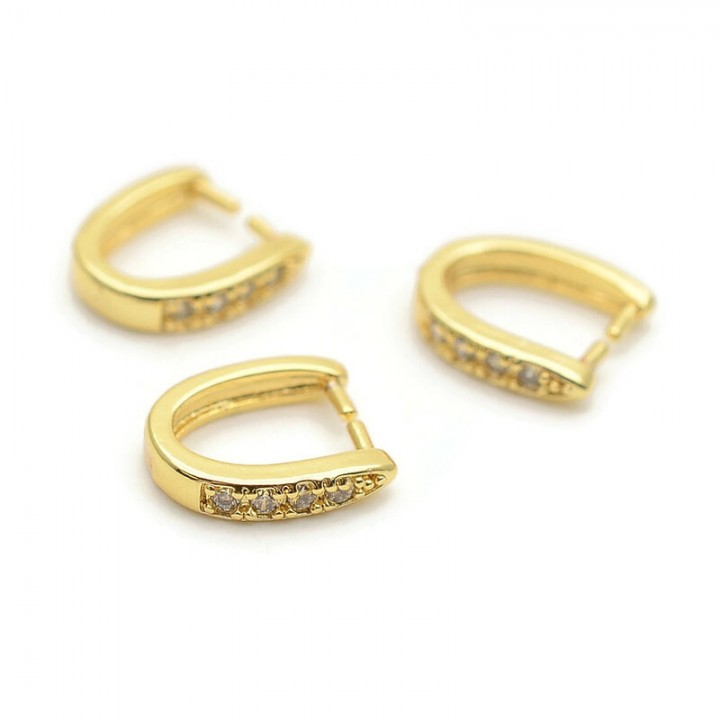 Enganches 10.5mm para colgantes, dorado 18K