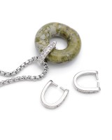 Enganches 10.5mm para colgantes, baño de platino