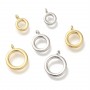 Anilla redonda(enganche) 6mm para colgantes baño de platino, 1 pieza