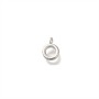 Anilla redonda(enganche) 6mm para colgantes baño de platino, 1 pieza