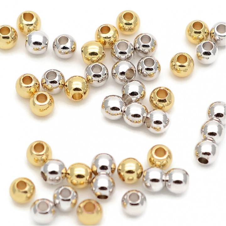 Bola lisa 4mm MIX, 100 piezas