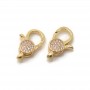 Lobster clasp 19mm, 18k gold plated