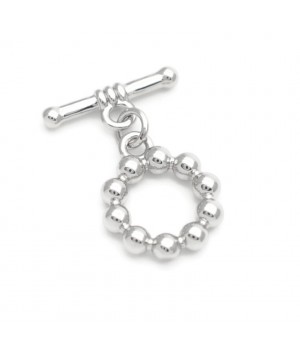 Тогл круглый Шарики, родиевое покрытие