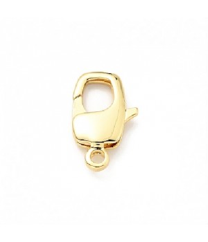 Brass Lobster Claw Clasps 20mm, 18K gold plated