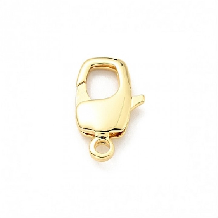 Brass Lobster Claw Clasps 20mm, 18K gold plated