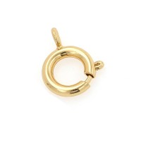 Замочек-колечко базовый 13.5мм, позолота 18 карат