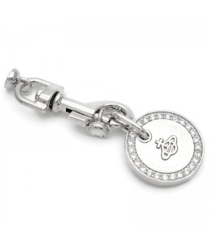 Juego para collar o pulsera estilo Vivienne W., baño de rodio