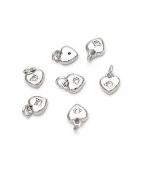 Сorazón Mini colgante, baño de platino