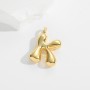 Colgante de latón con forma de globo Letras A-Z ~12 mm, dorado 18K