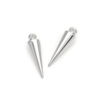 Подвеска Шип(конус) 6:20мм, родиевое покрытие