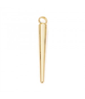 Colgante Espina(cono) 4.5:36mm, baño de oro de 18K