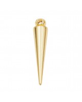 Colgante Espina(cono) 8:36mm, baño de oro de 18K
