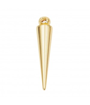 Colgante Espina(cono) 8:36mm, baño de oro de 18K